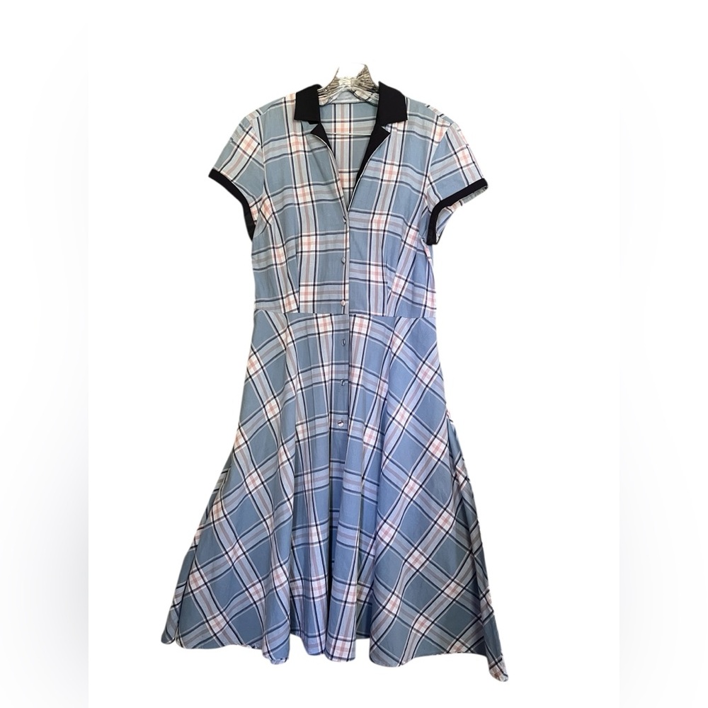UNIQUE VINTAGE| Summer Cotton Dress with Seam Pockets